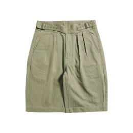 Designed retro men's Gurkha shorts, customized summer retro loose Gurkha overalls, casual three-quarter pants, waistband with elastic adjustment buckle, British trousers girdle, Gorkha uniform, 100% cotton SGU005 Designed retro men's Gurkha shorts, customized summer retro loose Gurkha overalls, casual three-quarter pants, waistband with elastic adjustment buckle, British trousers girdle, Gorkha uniform, 100% cotton SGU005